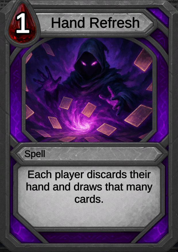 Hand Refresh card